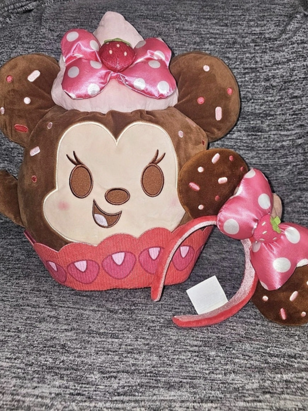 Disney Minnie Mouse Backpack & Headband Pink